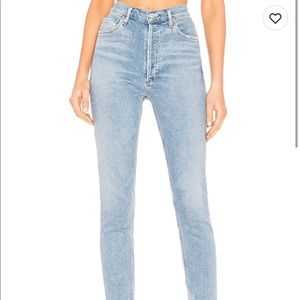 Nico high rise slim fit agolde jeans. Brand new